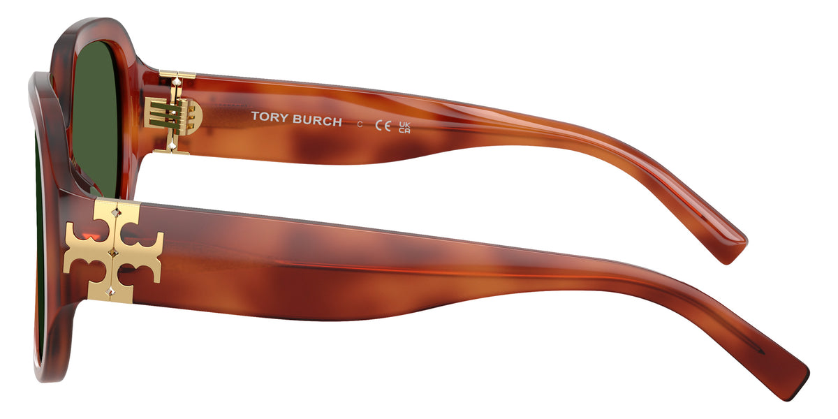 Tory Burch TY7237U 208371 56 - Soft Amber Tortoise / Solid Green #id:ty7237u208371_s:104110