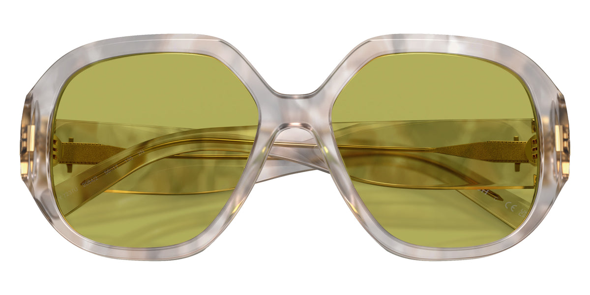 Tory Burch TY7237U 2084/2 56 - Spotted Transparent Gray / Green #id:ty7237u20842_s:106120