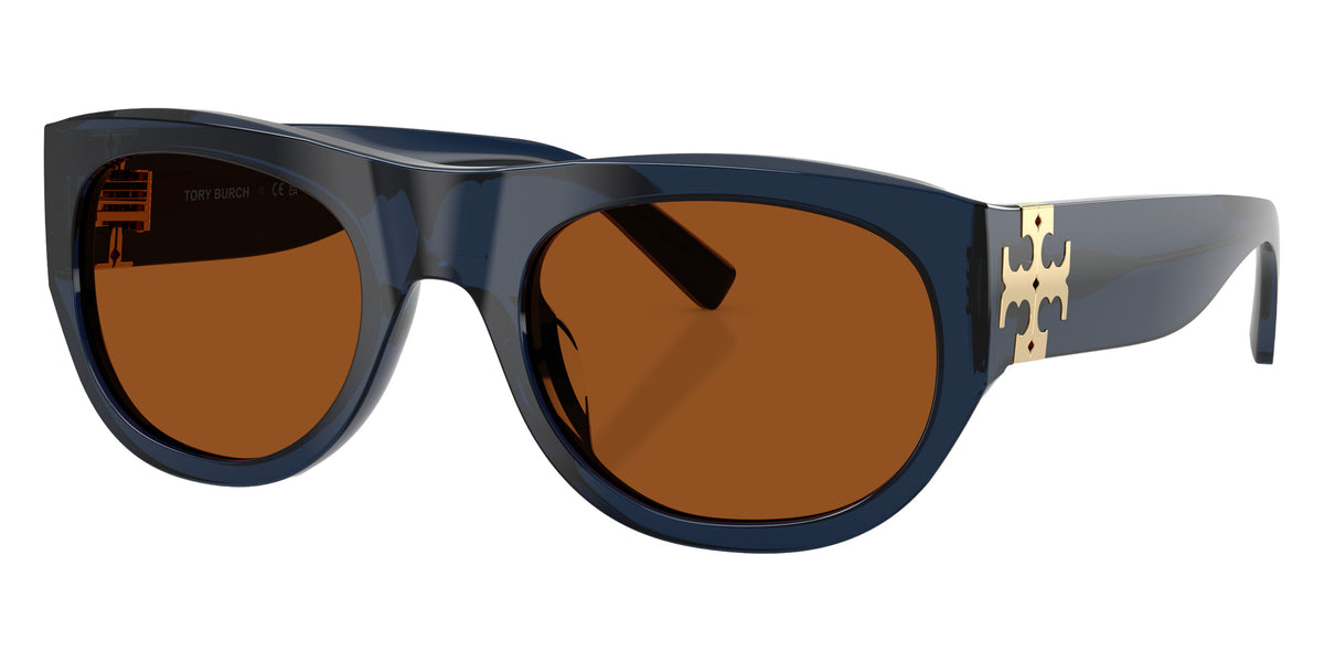 Tory Burch TY7238U 206573 54 - Transparent Blue / Solid Brown #id:ty7238u206573_s:104105