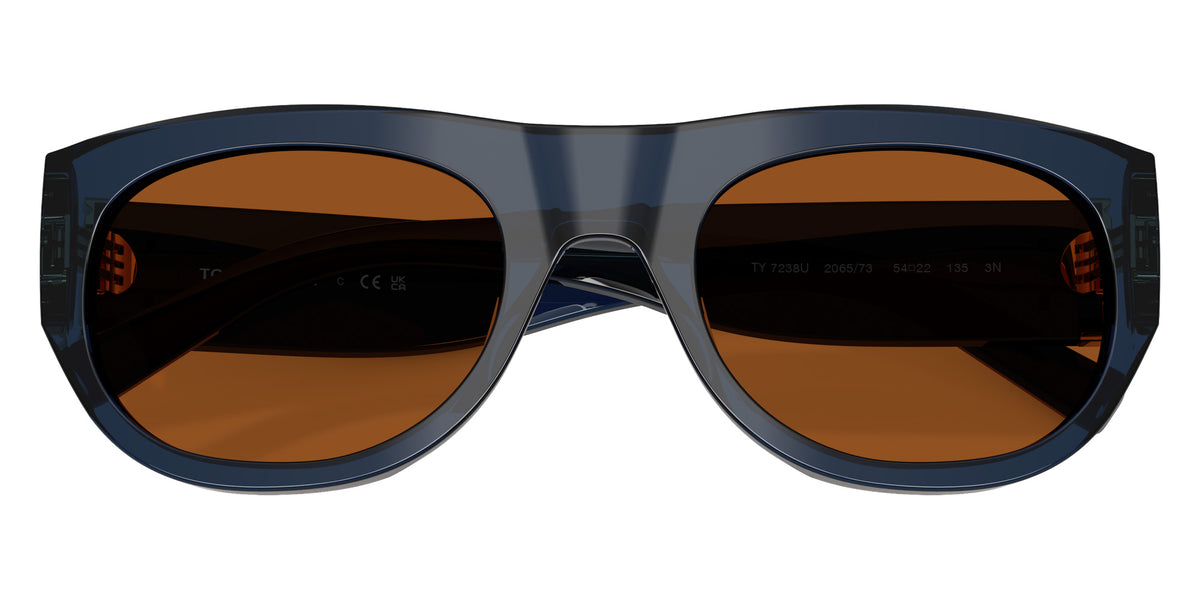 Tory Burch TY7238U 206573 54 - Transparent Blue / Solid Brown #id:ty7238u206573_s:104120