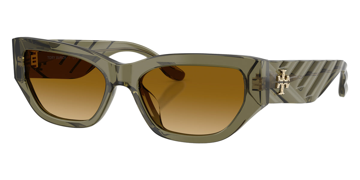 Tory Burch TY7240U 20853B 55 - Transparent Olive / Yellow Gradient Light Brown #id:ty7240u20853b_s:106105