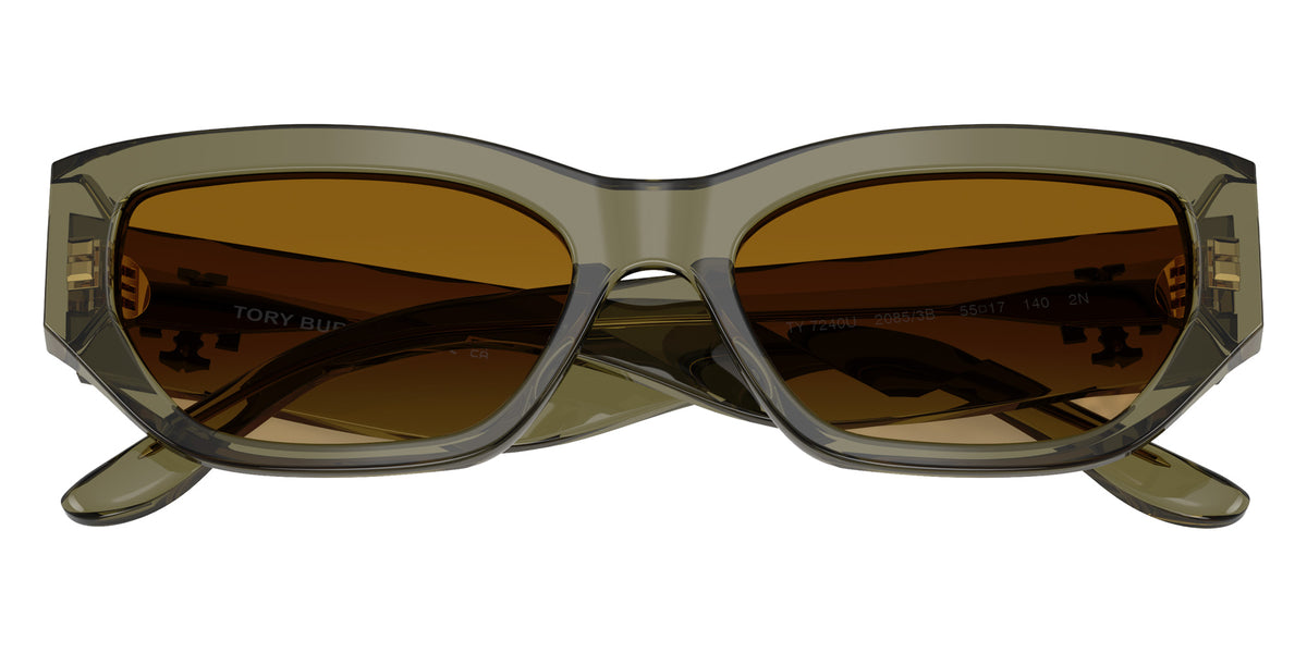 Tory Burch TY7240U 20853B 55 - Transparent Olive / Yellow Gradient Light Brown #id:ty7240u20853b_s:106120