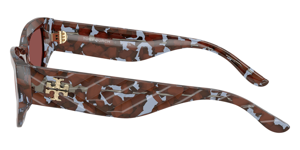 Tory Burch TY7240U 209175 55 - Blue/Brown Custom Spotted / Solid Burgundy #id:ty7240u209175_s:108110