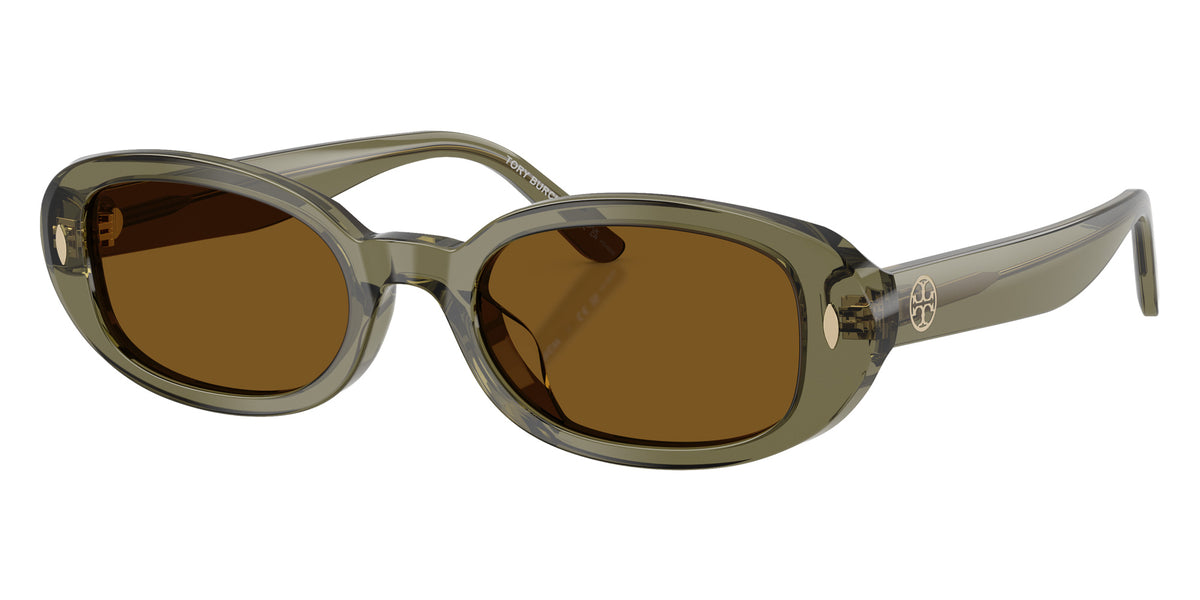 Tory Burch TY7241D 208583 52 - Transparent Olive / Dark Brown Polarized #id:ty7241d208583_s:108105