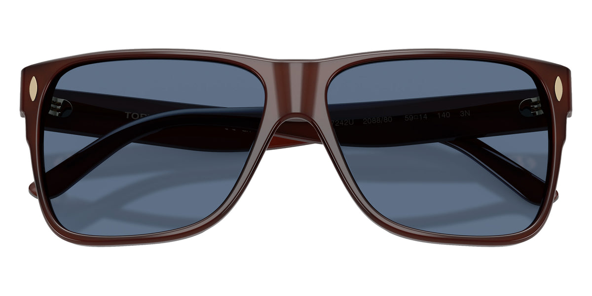 Tory Burch TY7242U 208880 59 - Dark Brown / Solid Blue #id:ty7242u208880_s:108120