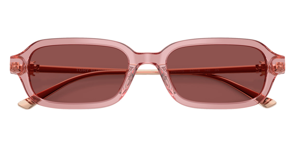 Tory Burch TY7243U 202175 53 - Transparent Light Pink / Solid Burgundy #id:ty7243u202175_s:102120