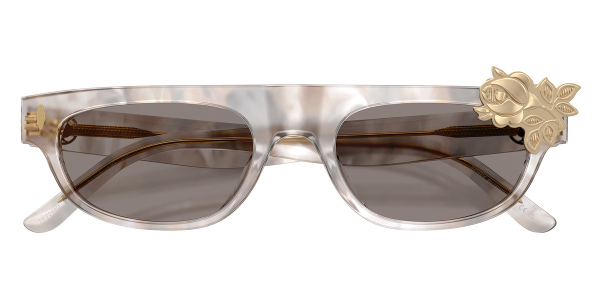 Tory Burch TY7244U 208487 51 - Spotted Transparent Gray / Gray #id:ty7244u208487_s:102125