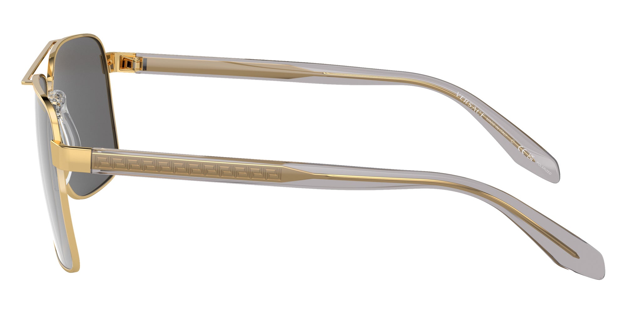 Versace VE2174 1002Z3 59 - Gold / Dark Gray Mirrored Silver Polarized #id:ve21741002z3_s:100110