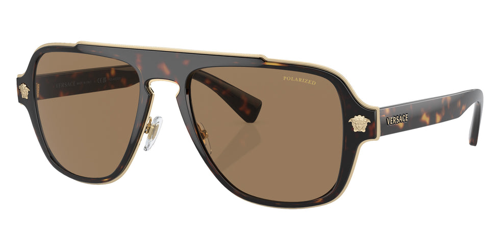 Versace VE2199 1252LA 56 - Havana / Orange Polarized #id:ve21991252la_s:102105