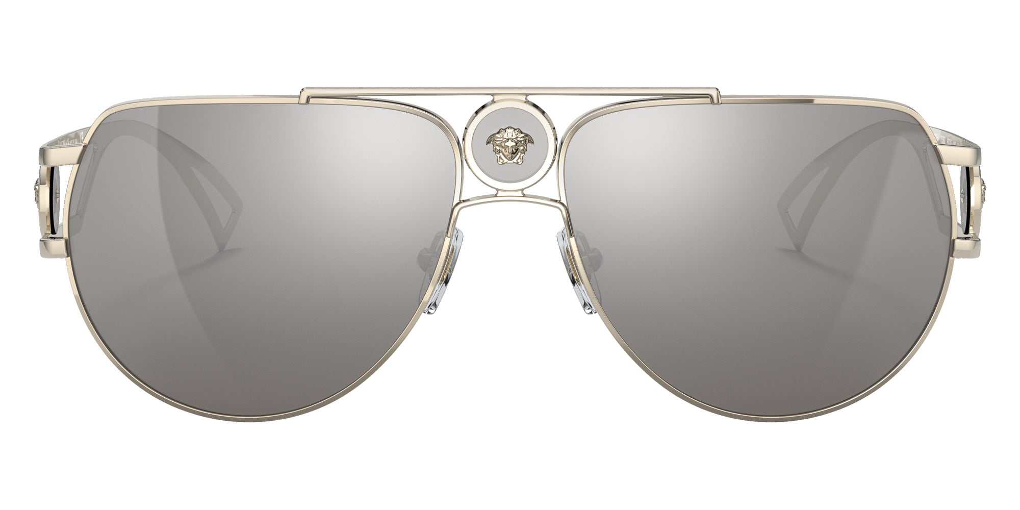 Versace VE2225 12526G 60 - Pale Gold / Light Gray Mirrored Silver #id:ve222512526g_s:100100