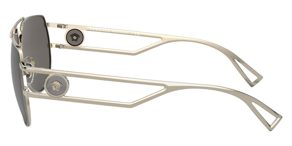 Versace VE2225 12526G 60 - Pale Gold / Light Gray Mirrored Silver #id:ve222512526g_s:100110