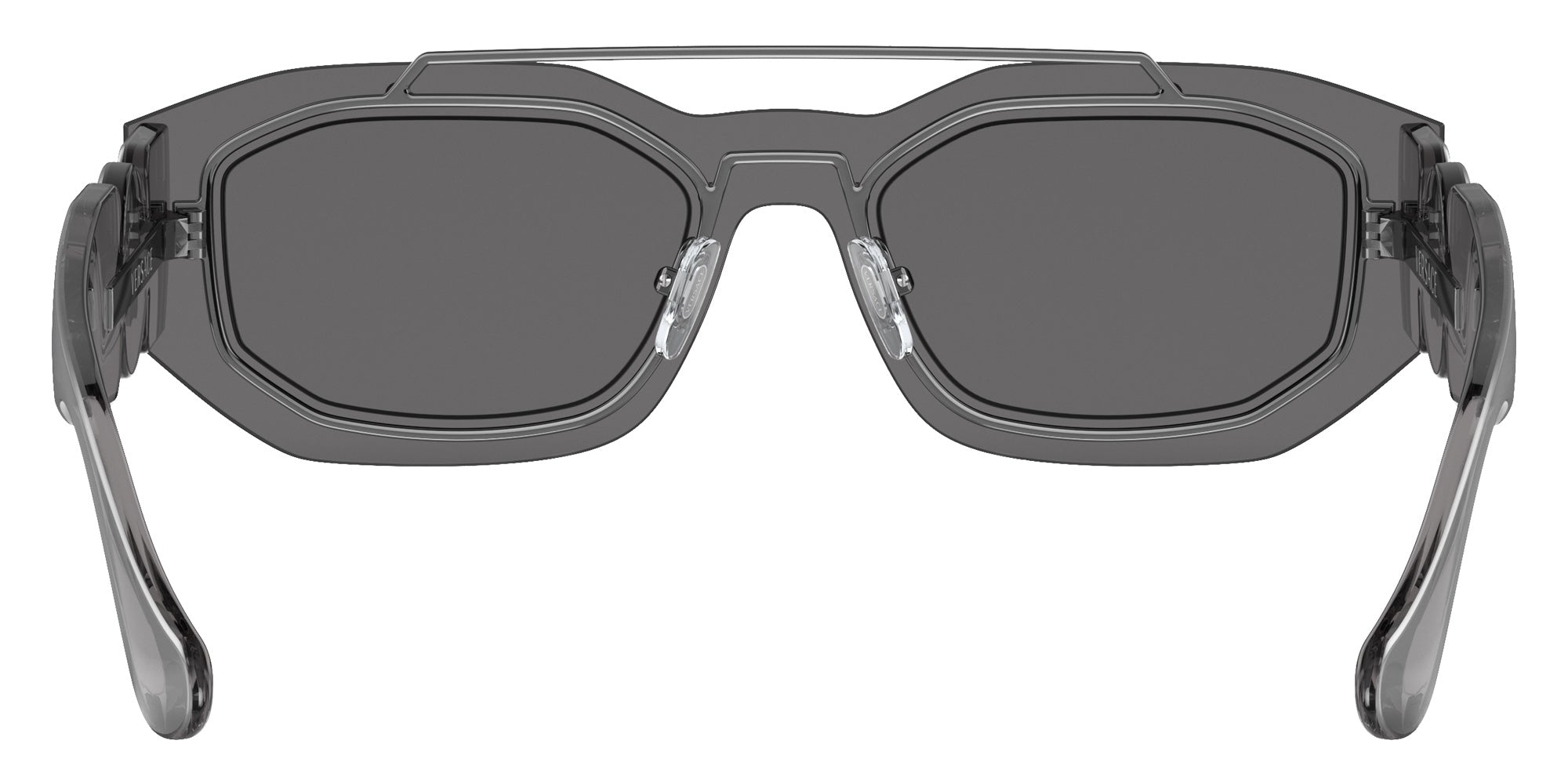 Versace VE2235 Biggie 10016G 51 - Transparent Gray Mirror Silver / Light Gray Mirrored Silver #id:ve223510016g_s:100115