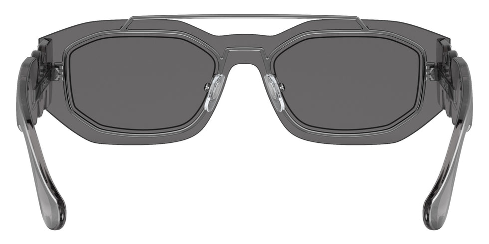 Versace VE2235 Biggie 10016G 51 - Transparent Gray Mirror Silver / Light Gray Mirrored Silver #id:ve223510016g_s:100115