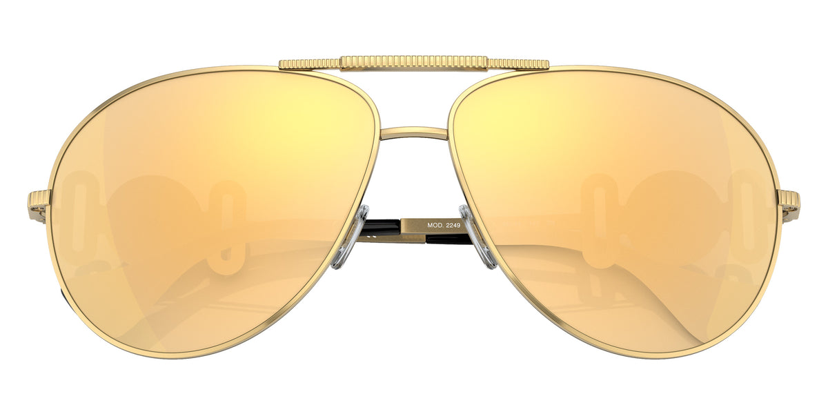VERSACE VE2249 10027P 65 - Gold / Brown Mirrored Gold #id:ve224910027p_s:100120