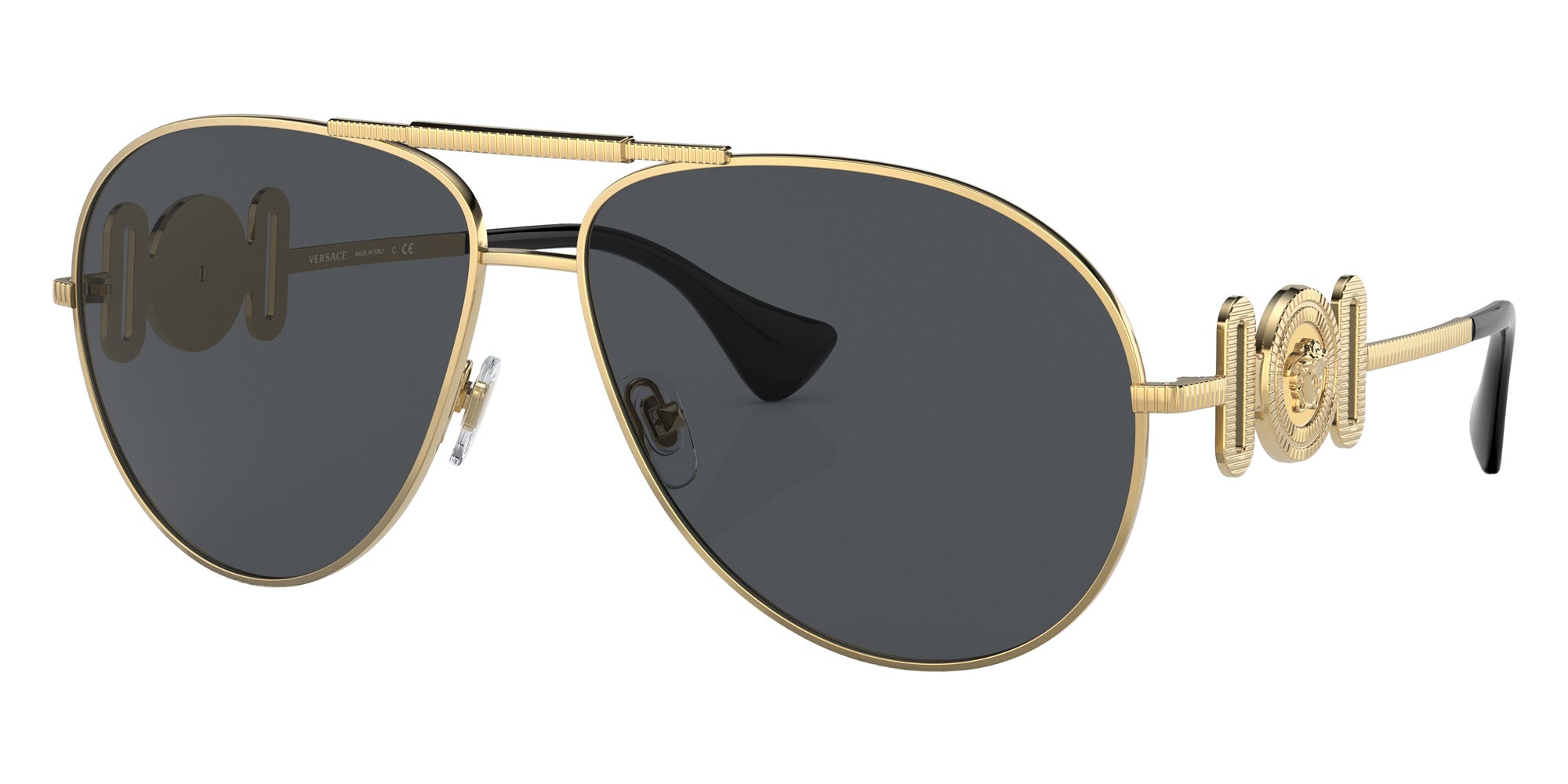 VERSACE VE2249 100287 65 - Gold / Dark Gray #id:ve2249100287_s:100105