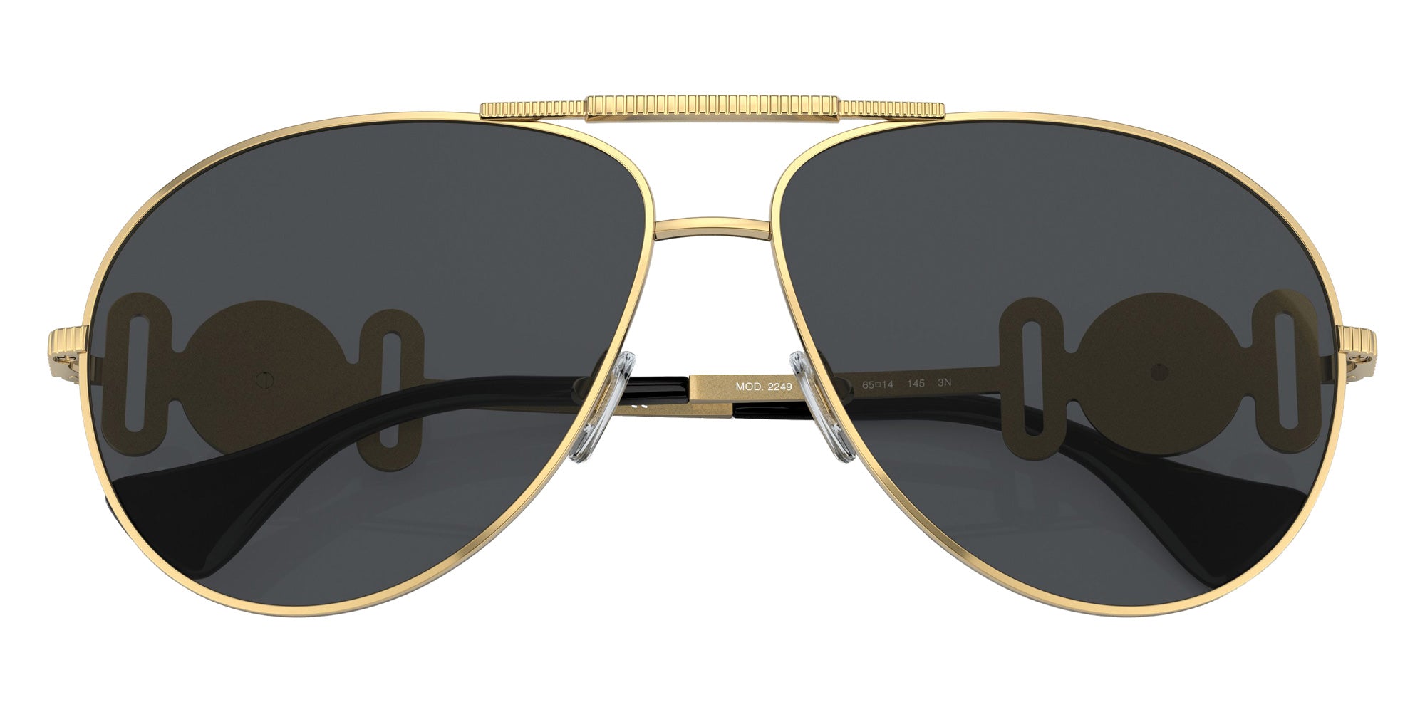 VERSACE VE2249 100287 65 - Gold / Dark Gray #id:ve2249100287_s:100120