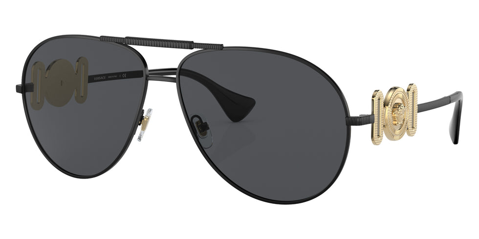 Versace VE2249 126187 65 - Matte Black / Dark Gray #id:ve2249126187_s:100105