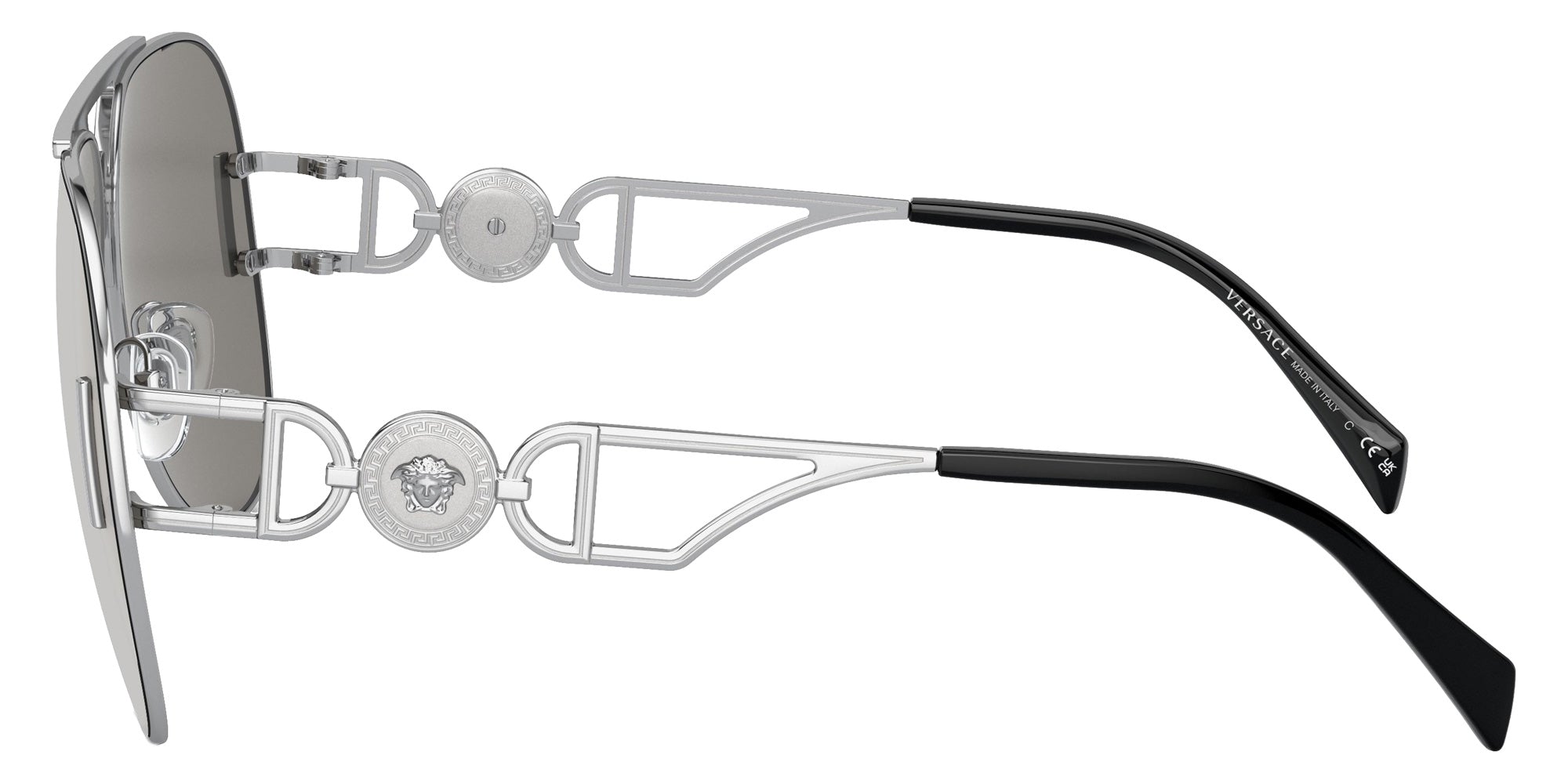 VERSACE VE2255 10006G 63 - Silver / Light Gray Mirrored Silver #id:ve225510006g_s:100110