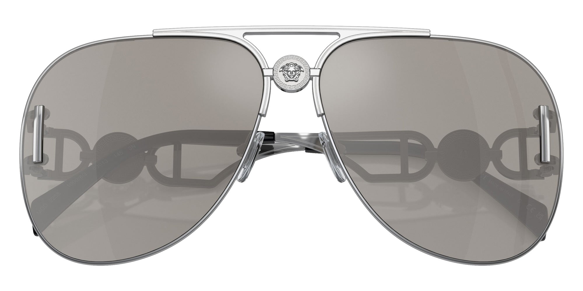 VERSACE VE2255 10006G 63 - Silver / Light Gray Mirrored Silver #id:ve225510006g_s:100120