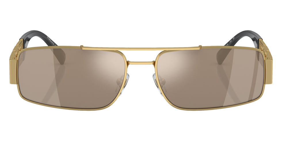 Versace VE2257 10025A 60 - Gold / Light Brown Mirrored Dark Gold #id:ve225710025a_s:100100
