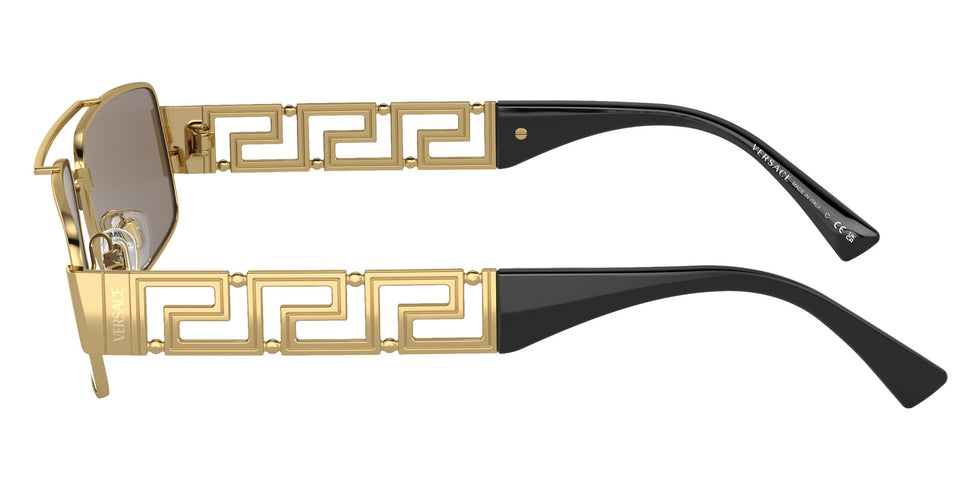 Versace VE2257 10025A 60 - Gold / Light Brown Mirrored Dark Gold #id:ve225710025a_s:100110