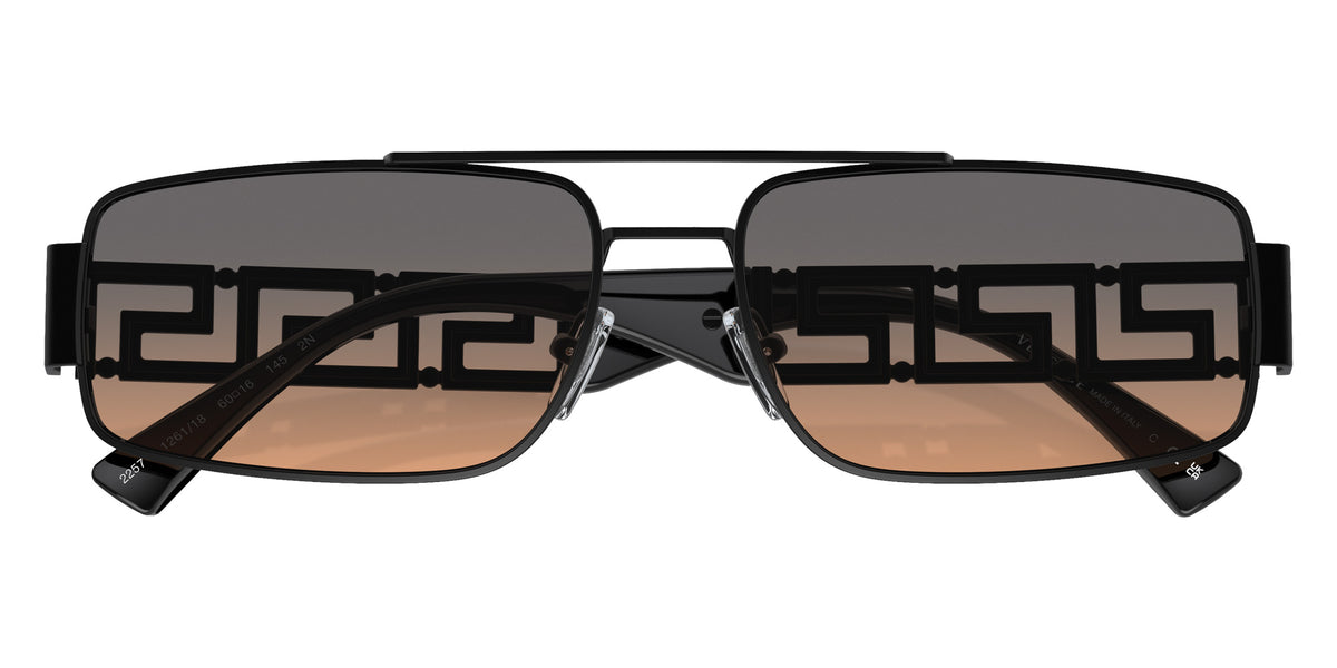 VERSACE VE2257 126118 60 - Matte Black / Orange Gradient Light Gray #id:ve2257126118_s:100120