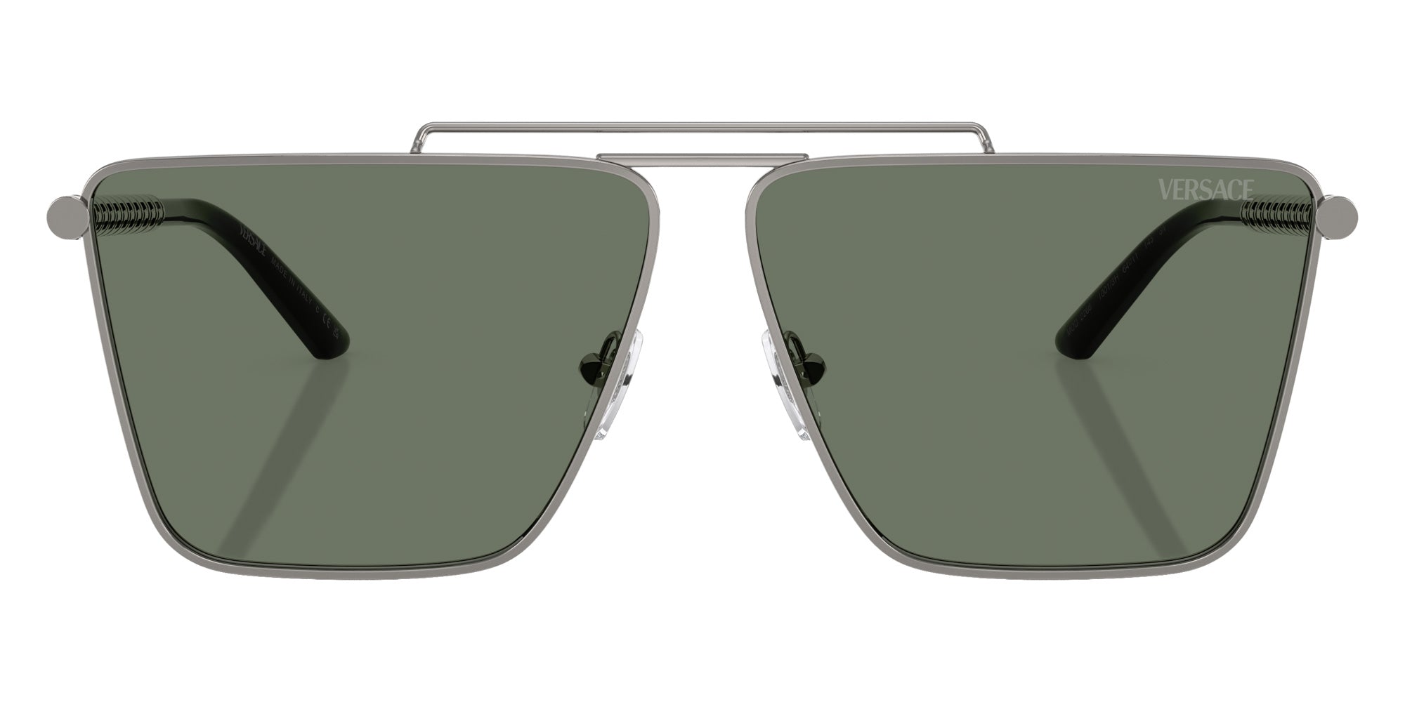 Versace VE2266 10013H 64 - Gunmetal / Dark Green #id:ve226610013h_s:100100