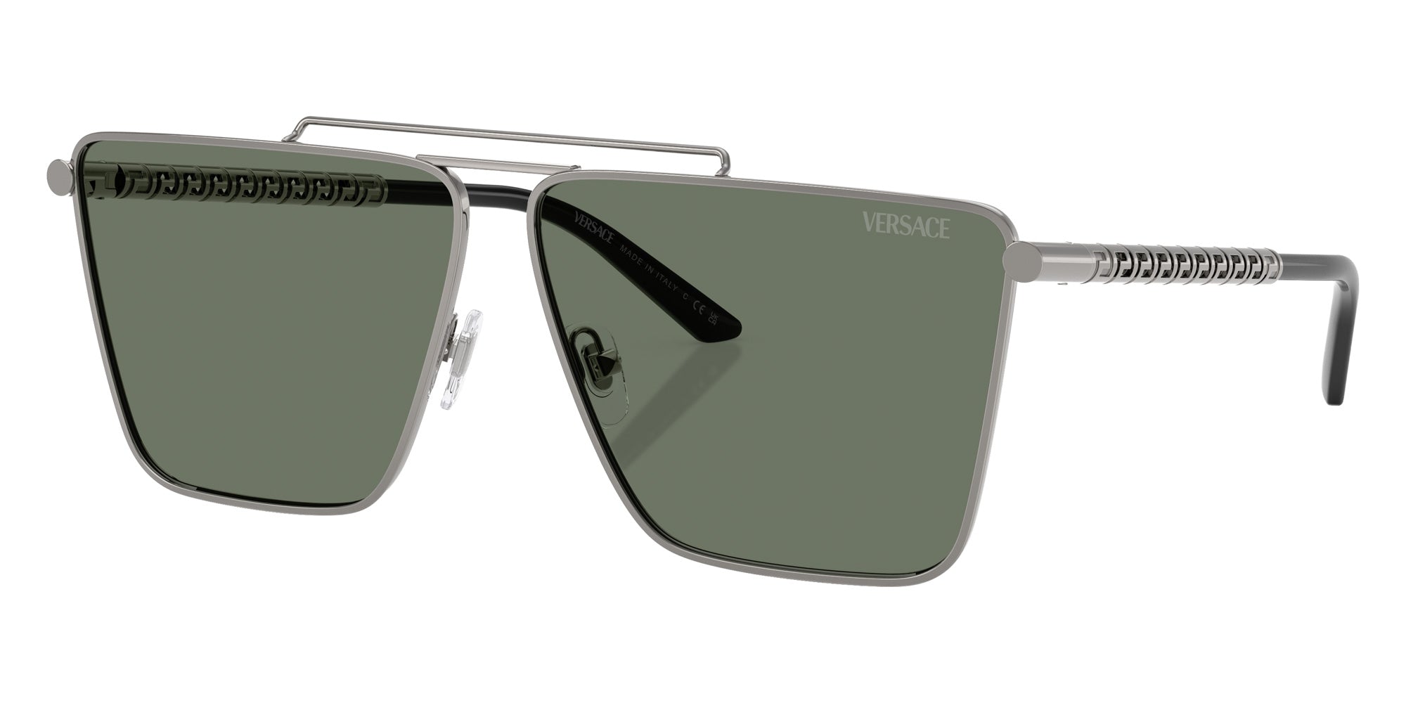 Versace VE2266 10013H 64 - Gunmetal / Dark Green #id:ve226610013h_s:100105