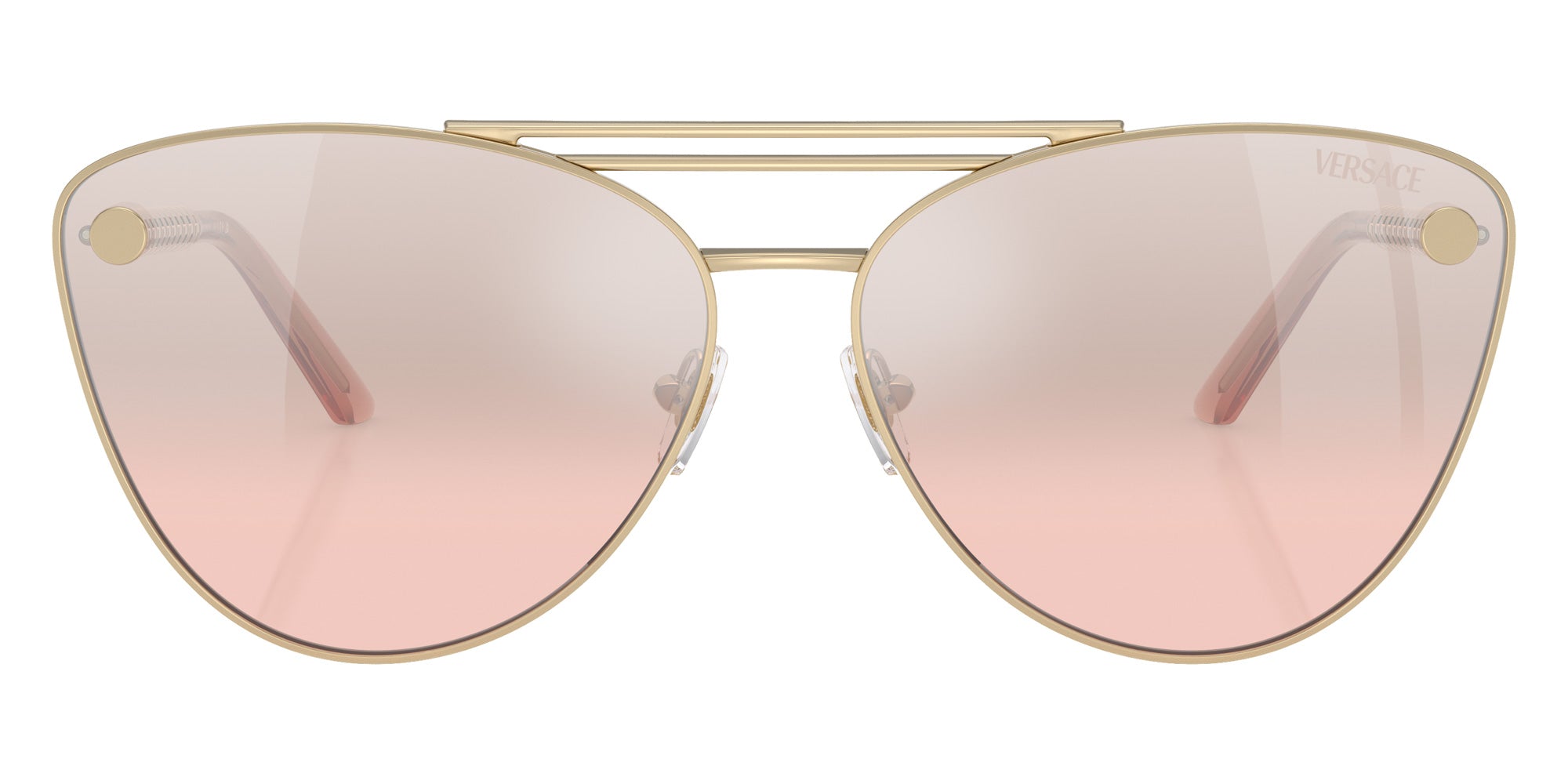 Versace VE2267 12527E 64 - Pale Gold / Light Pink Mirrored Silver #id:ve226712527e_s:100100