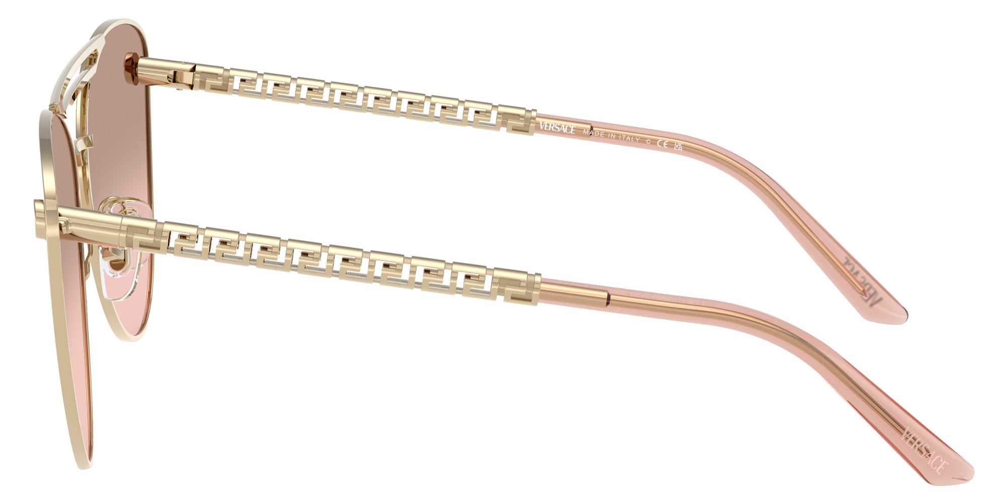 Versace VE2267 12527E 64 - Pale Gold / Light Pink Mirrored Silver #id:ve226712527e_s:100110