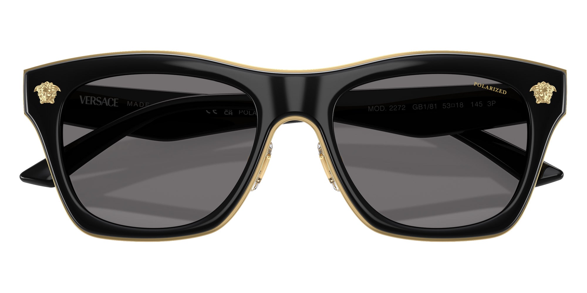 Versace VE2272 GB1/81 53 - Black / Dark Gray Polarized #id:ve2272gb181_s:100120