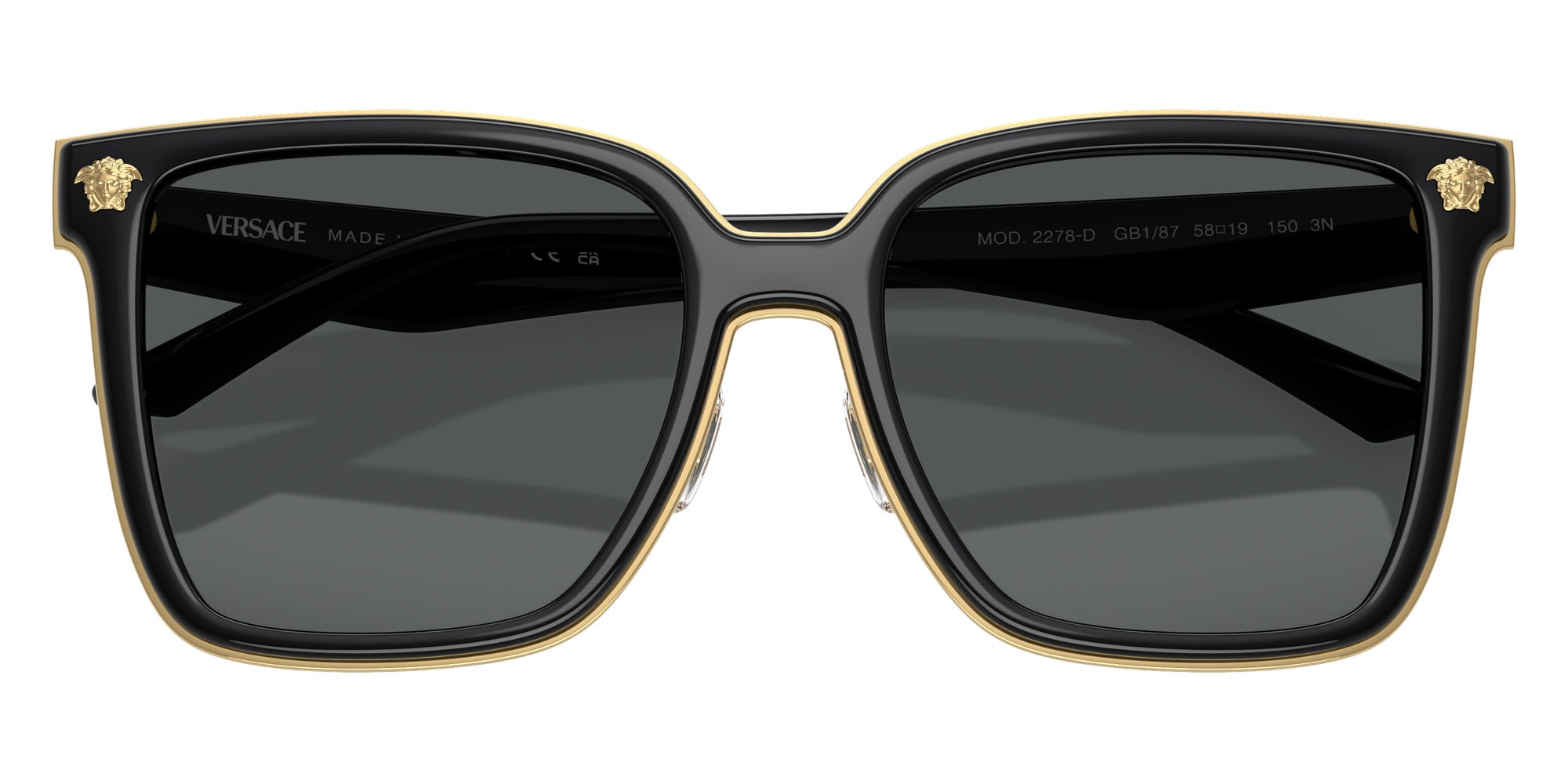 Versace VE2278D GB1/87 58 - Black / Dark Gray #id:ve2278dgb187_s:104120