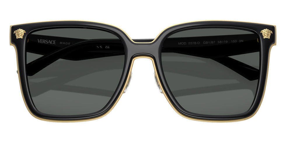 Versace VE2278D GB1/87 58 - Black / Dark Gray #id:ve2278dgb187_s:104120