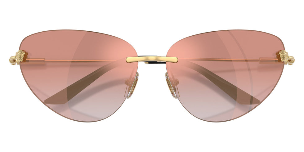 VERSACE VE2281 10026F 64 - Gold / Pink Gradient Pink Mirrored