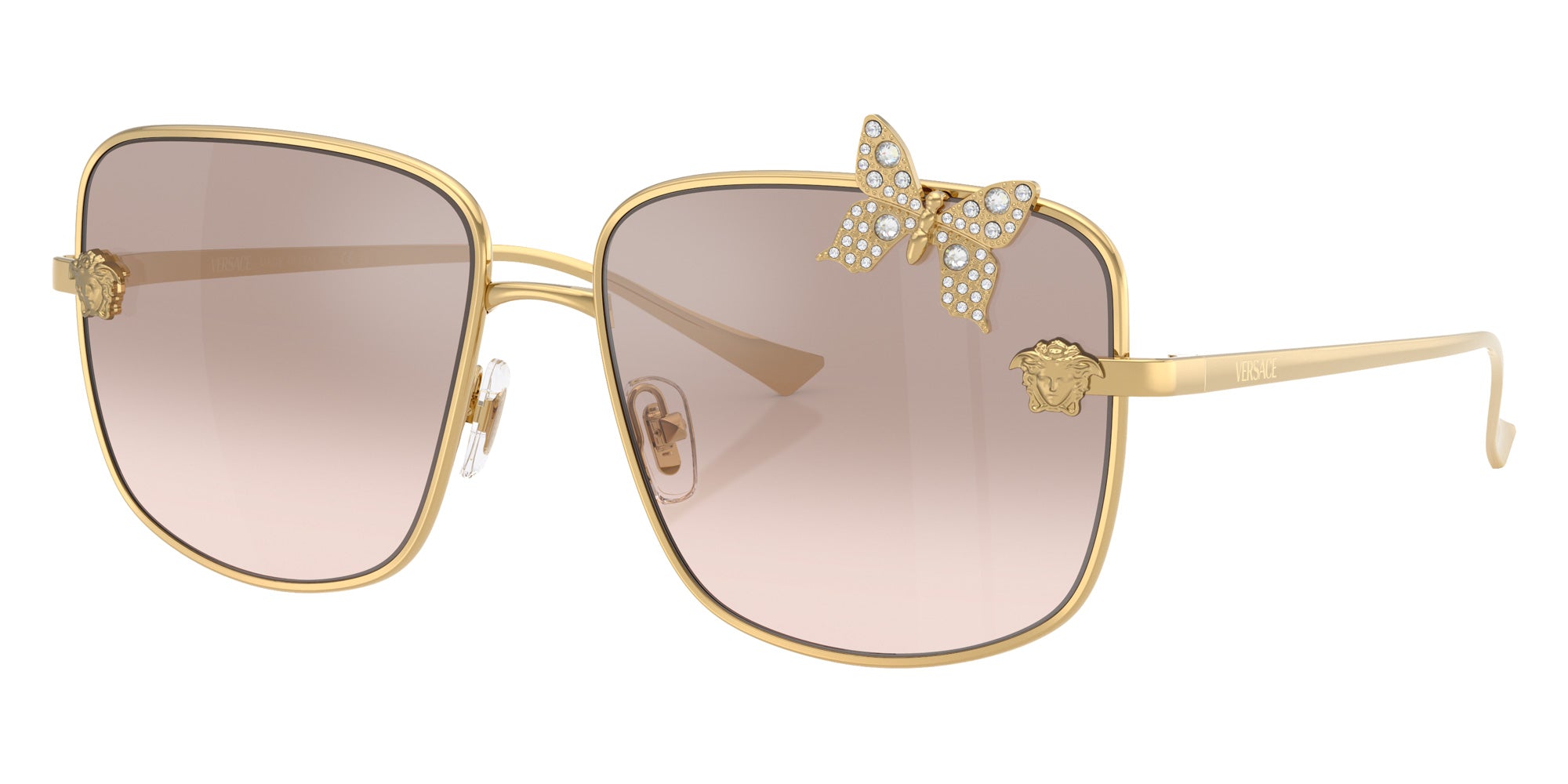 Versace VE2282 10028Z 59 - Gold / Light Brown Mirrored Silver Gradient #id:ve228210028z_s:100105