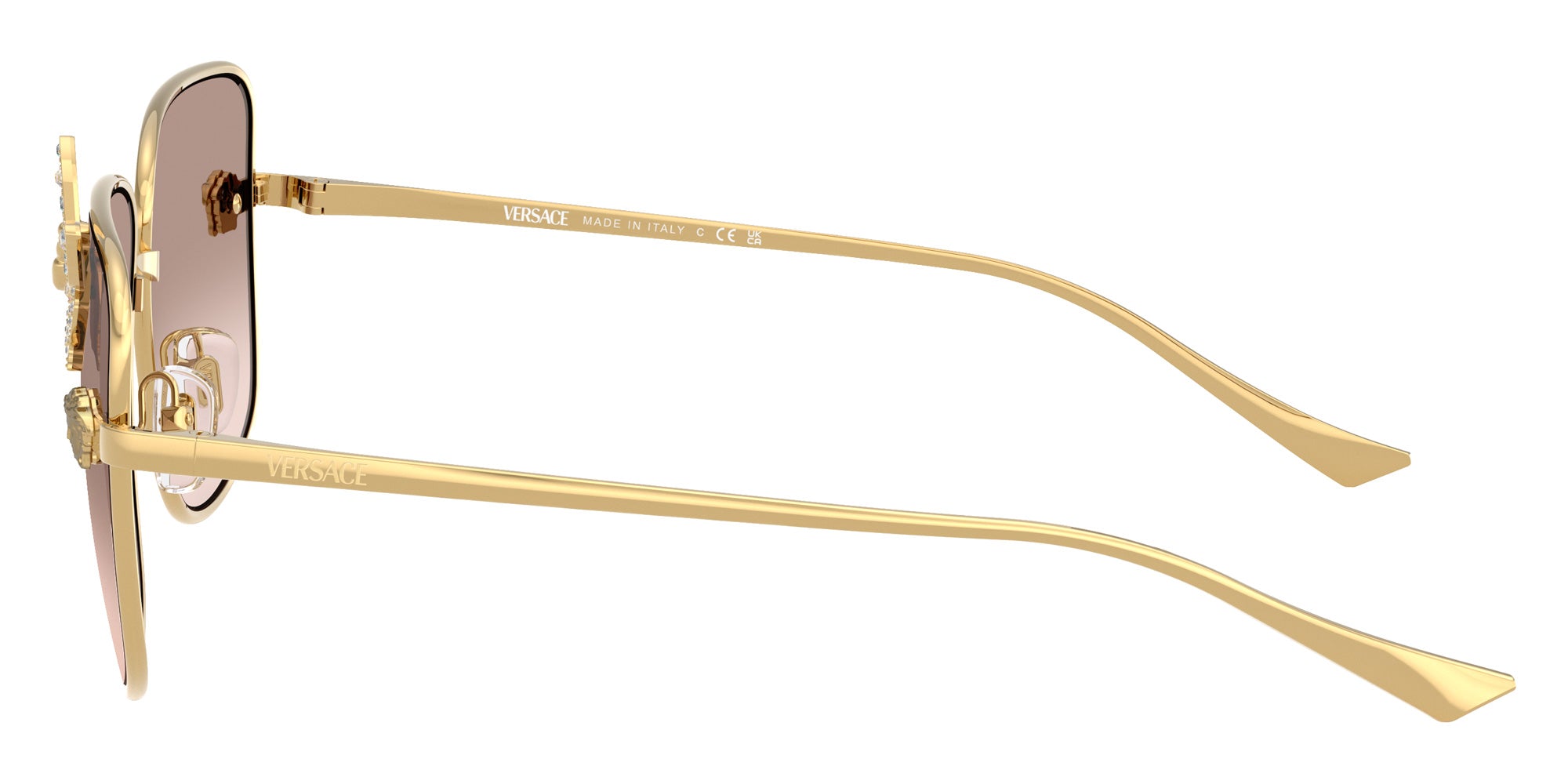 Versace VE2282 10028Z 59 - Gold / Light Brown Mirrored Silver Gradient #id:ve228210028z_s:100110