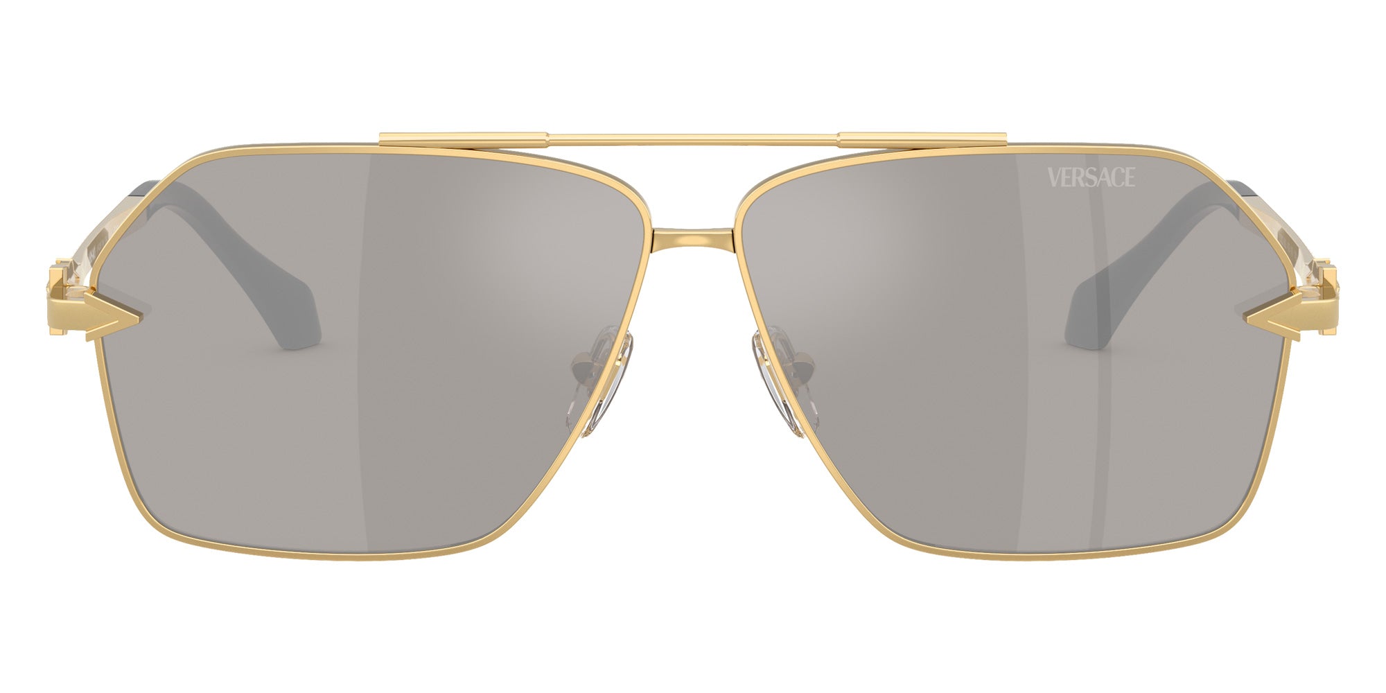 Versace VE2284 10026G 63 - Gold / Light Gray Mirrored Silver #id:ve228410026g_s:102100