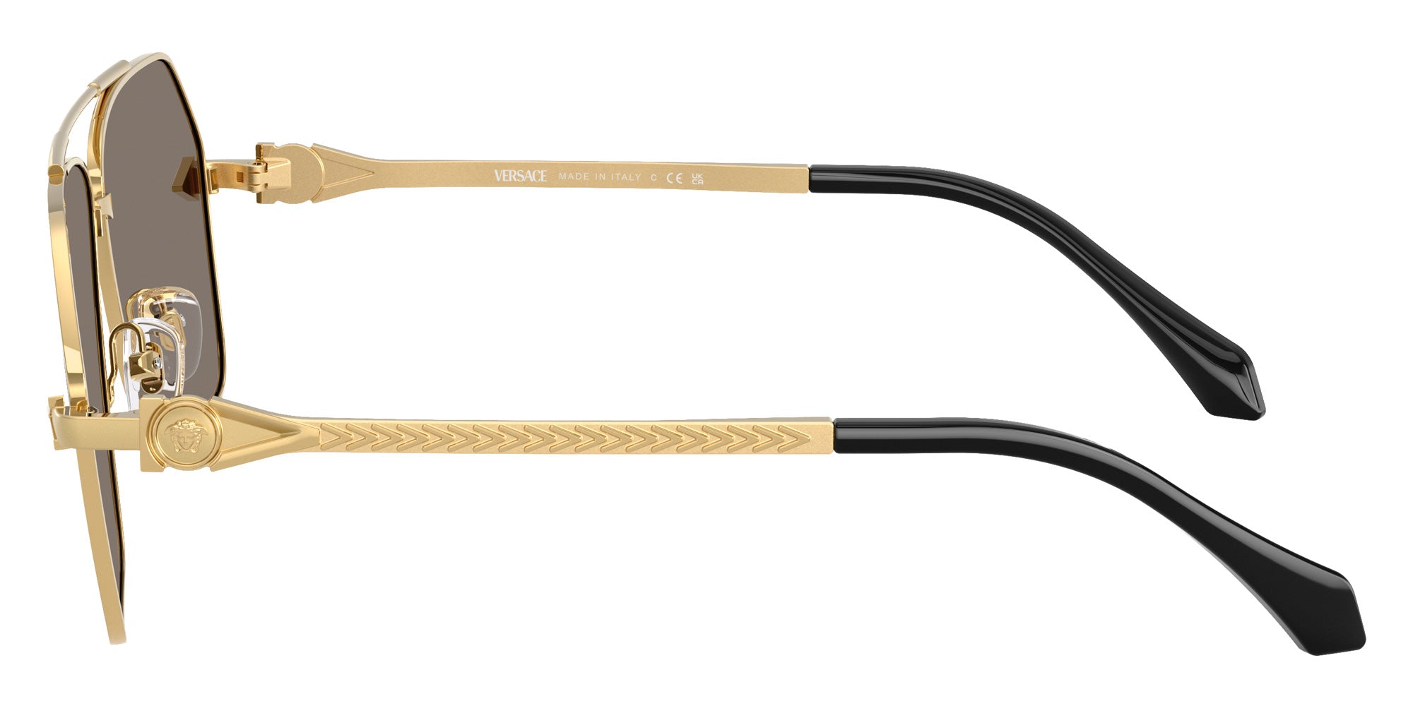 Versace VE2284 10026G 63 - Gold / Light Gray Mirrored Silver #id:ve228410026g_s:102110