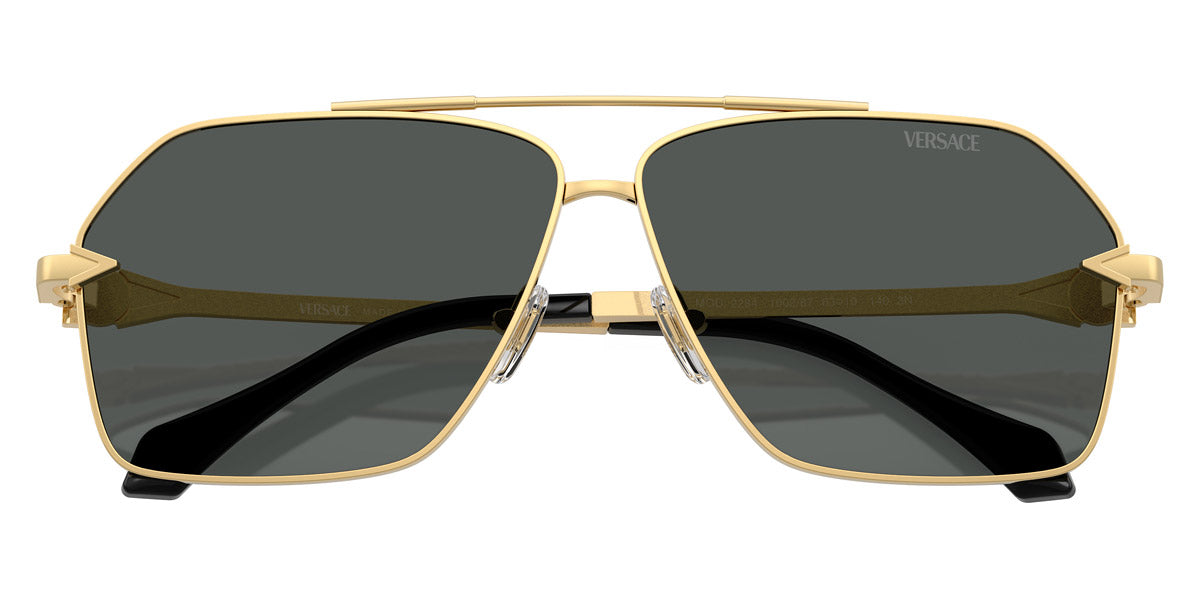 VERSACE VE2284 100287 63 - Gold / Dark Gray