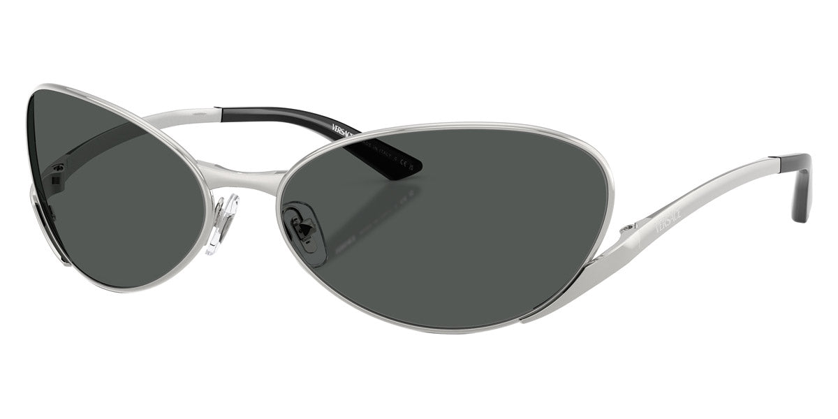 VERSACE VE2285 100087 64 - Silver / Dark Gray