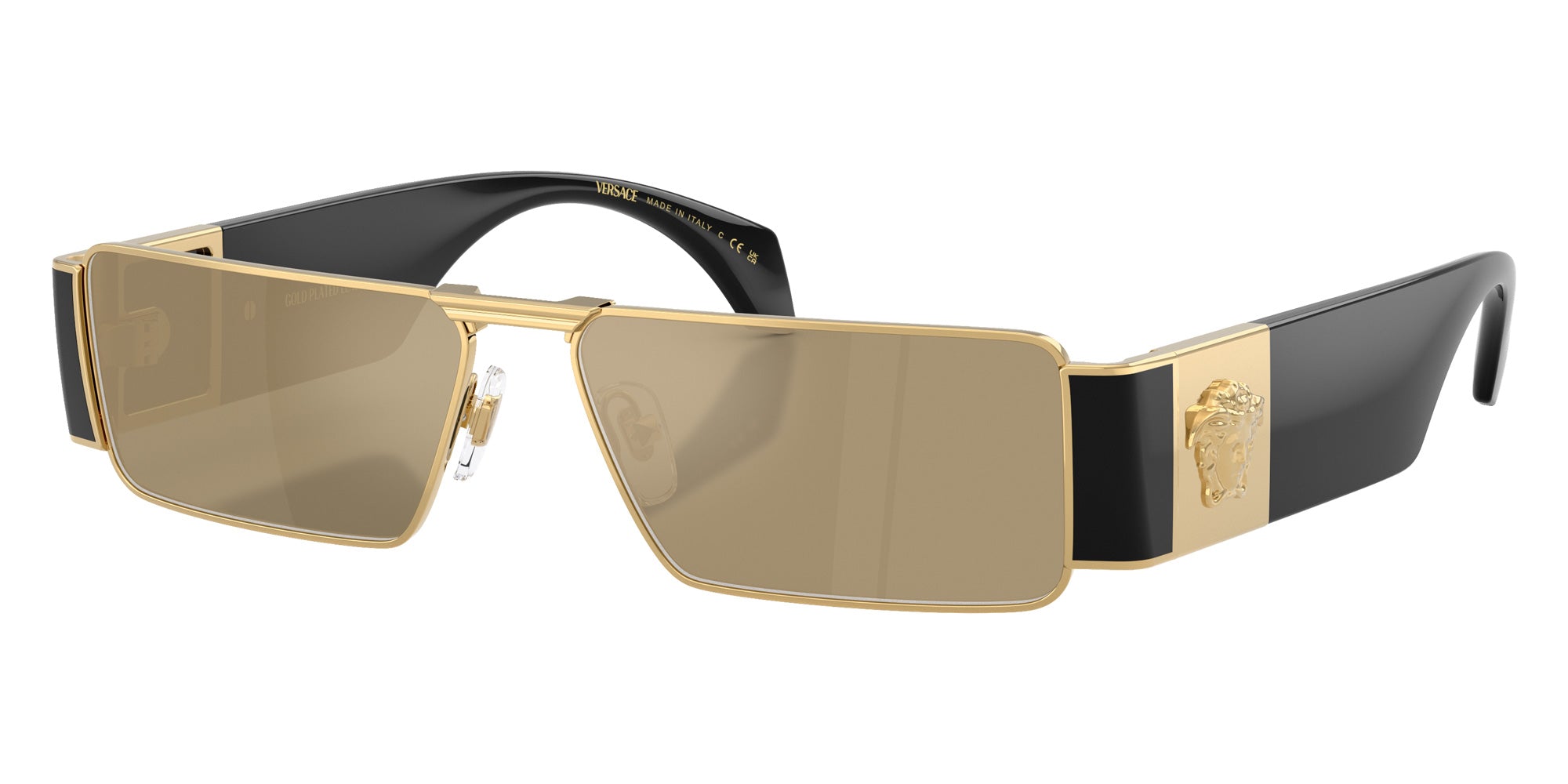 Versace VE2286 100203 57 - Gold / Clear Mirrored Real Yellow Gold #id:ve2286100203_s:102105