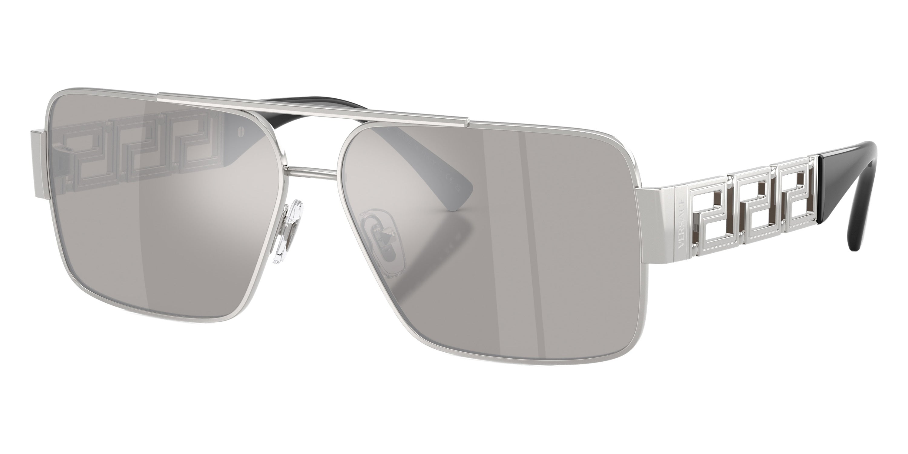 VERSACE VE2290 10016G 61 - Silver / Light Gray Mirrored Silver 80