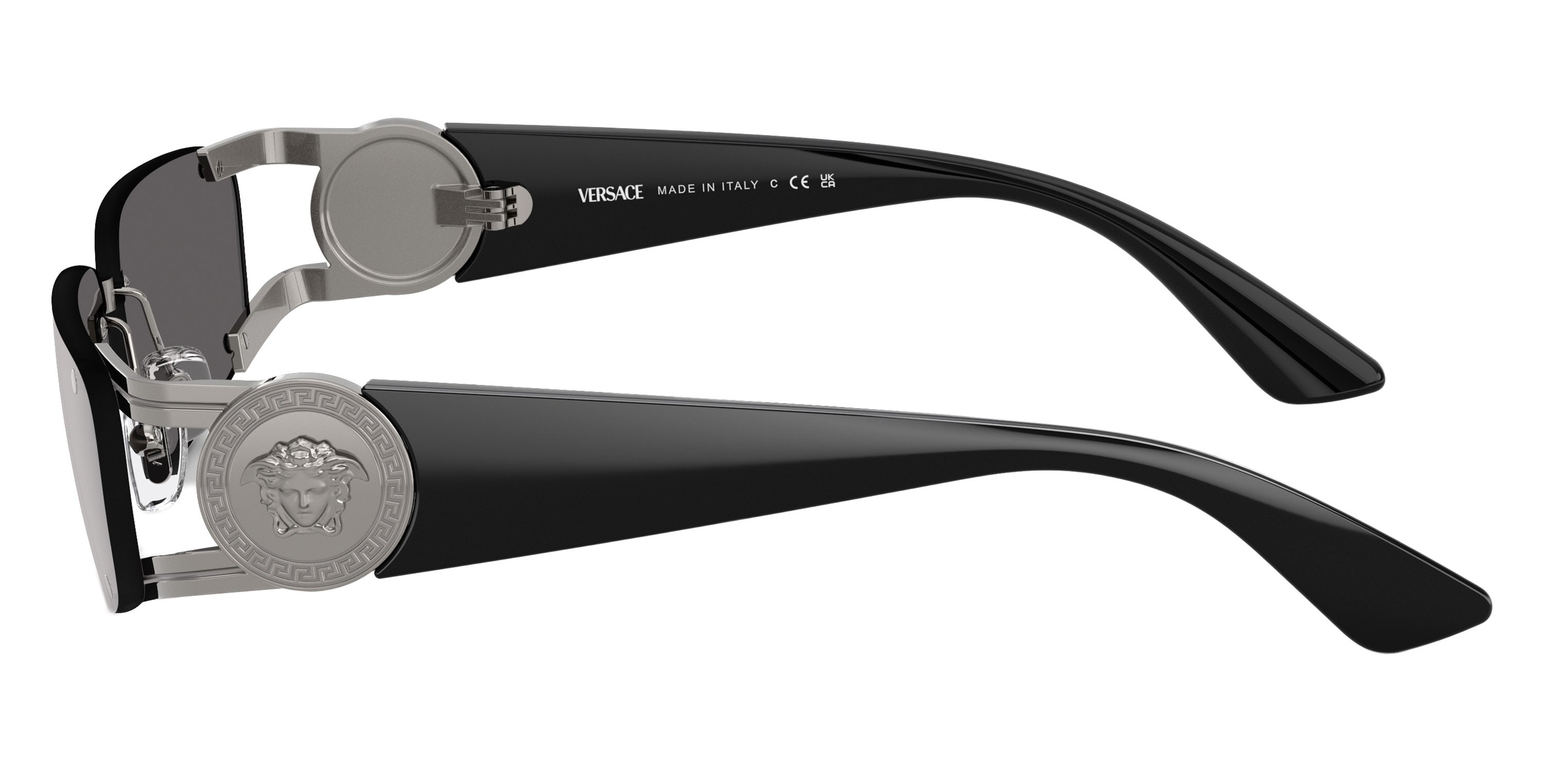 VERSACE VE2291 10006G 59 - Gunmetal / Dark Gray Mirrored Silver