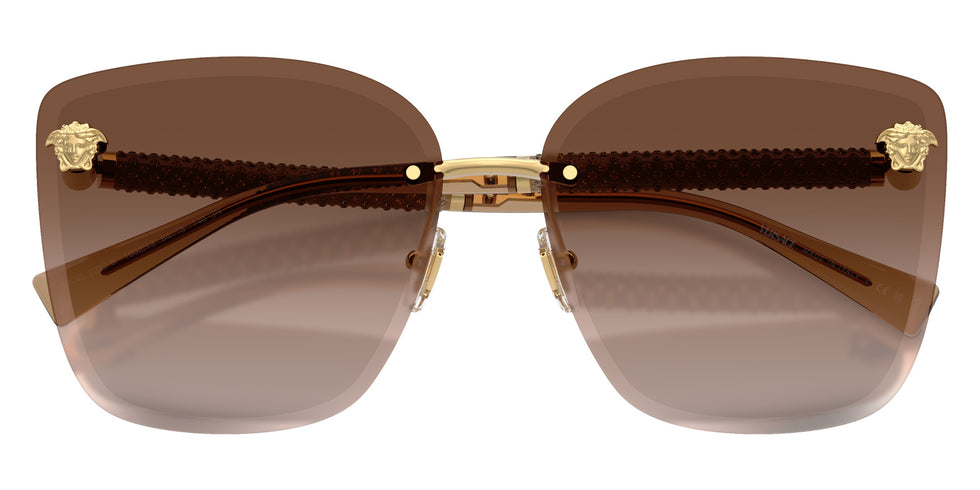 Versace VE2292B 100213 64 - Gold / Light Brown Dark Brown Gradient #id:ve2292b100213_s:100120