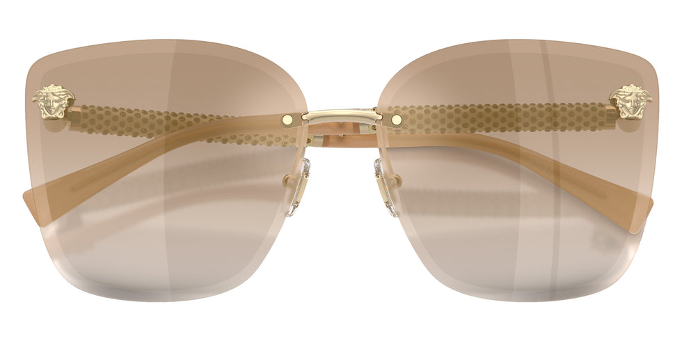 Versace VE2292B 12625A 64 - Pale Gold / Light Brown Dark Brown Gradient Mirrored #id:ve2292b12625a_s:102120