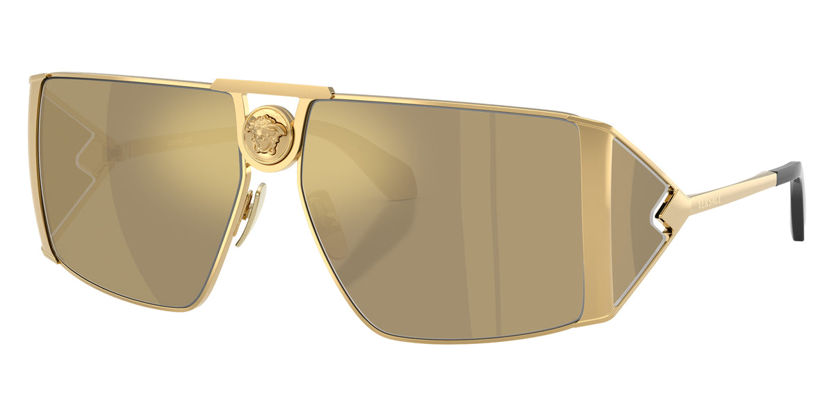 VERSACE VE2305K K00303 61 - Gold Plated / Clear Mirrored Real Yellow Gold #id:ve2305kk00303_s:100105