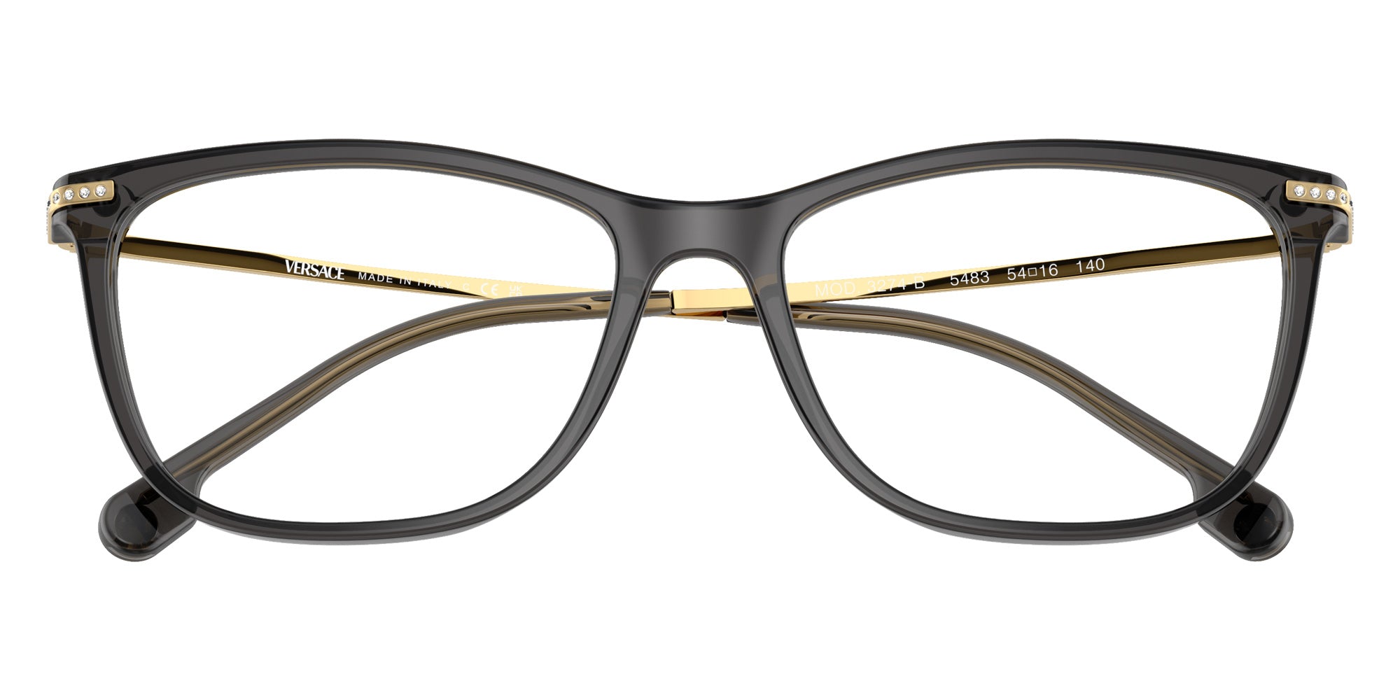 Versace VE3274B 5483 54 - Black Transparent #id:ve3274b5483_s:104120