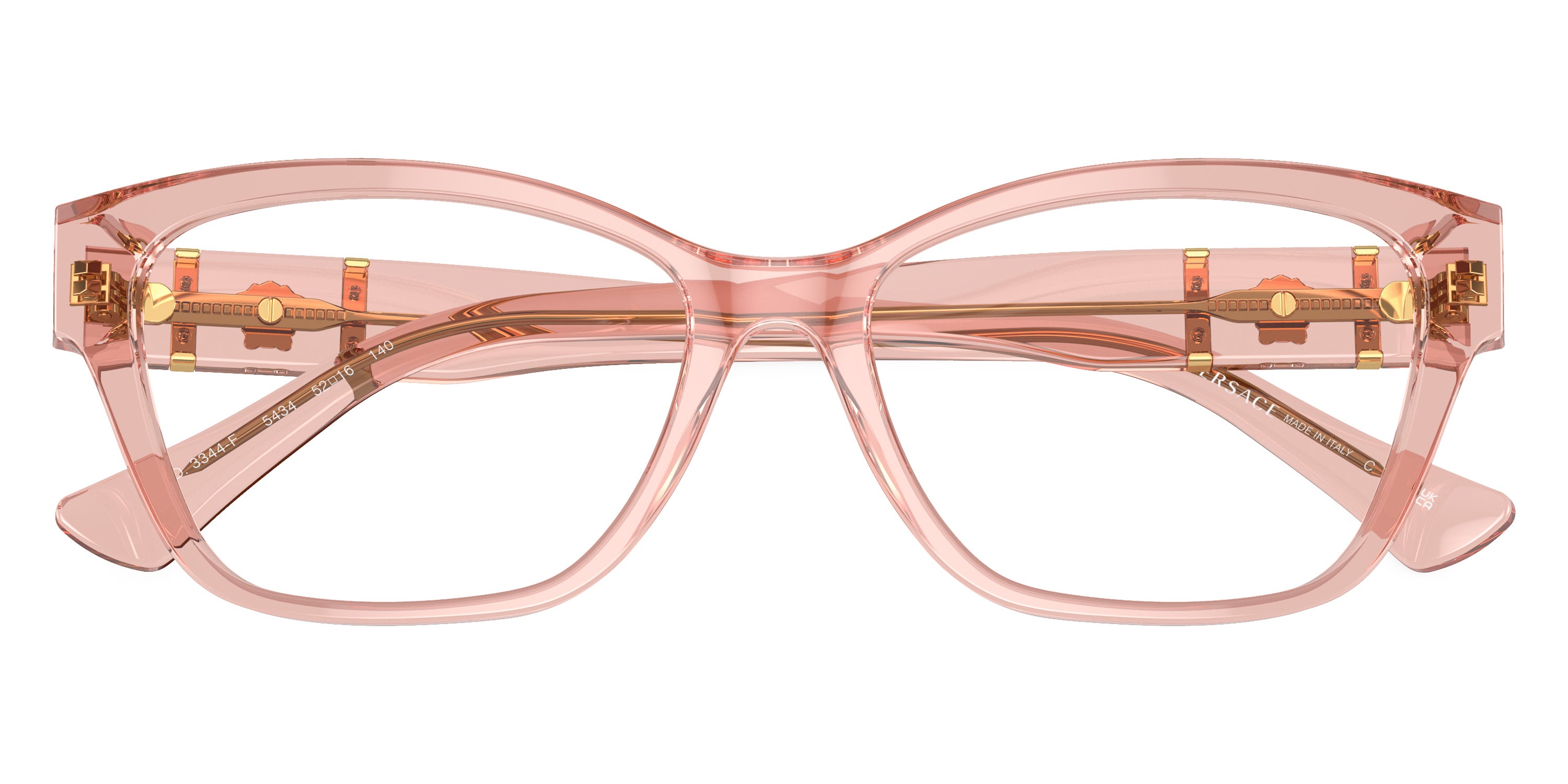 VERSACE VE3344F 5434 54 - Brown Transparent