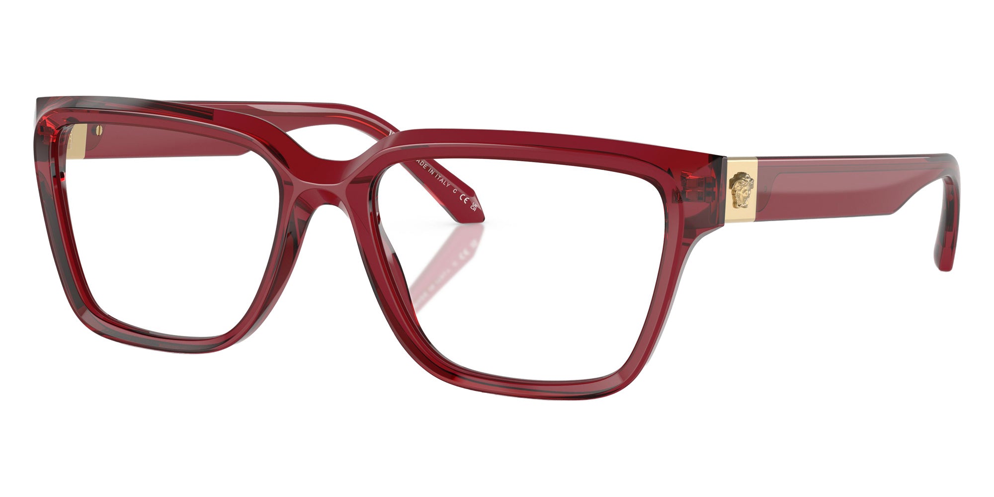 VERSACE VE3357 388 53 - Red Transparent #id:ve3357388_s:100105
