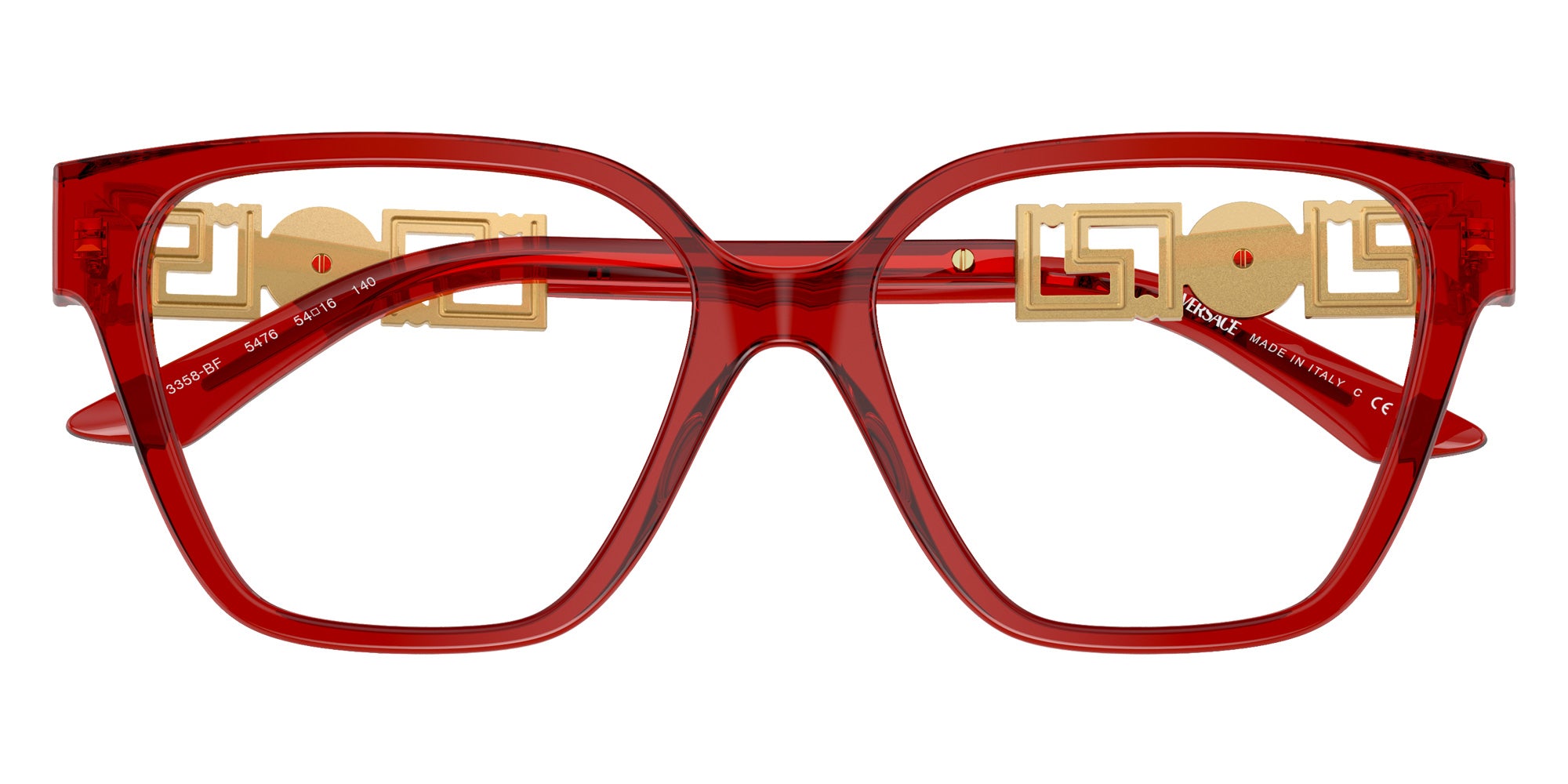 Versace VE3358BF 5476 54 - Transparent Red #id:ve3358bf5476_s:100120